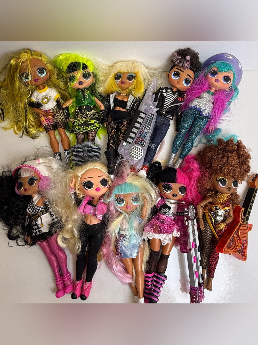 Lot LOL Surprise OMG Remix Sonix Rock Metal Chick Dolls Set Cosmic Movie Magic
